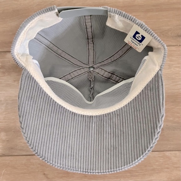 Vintage Grey Corduroy NEC New England College SnapBack Hat - Picture 5 of 10